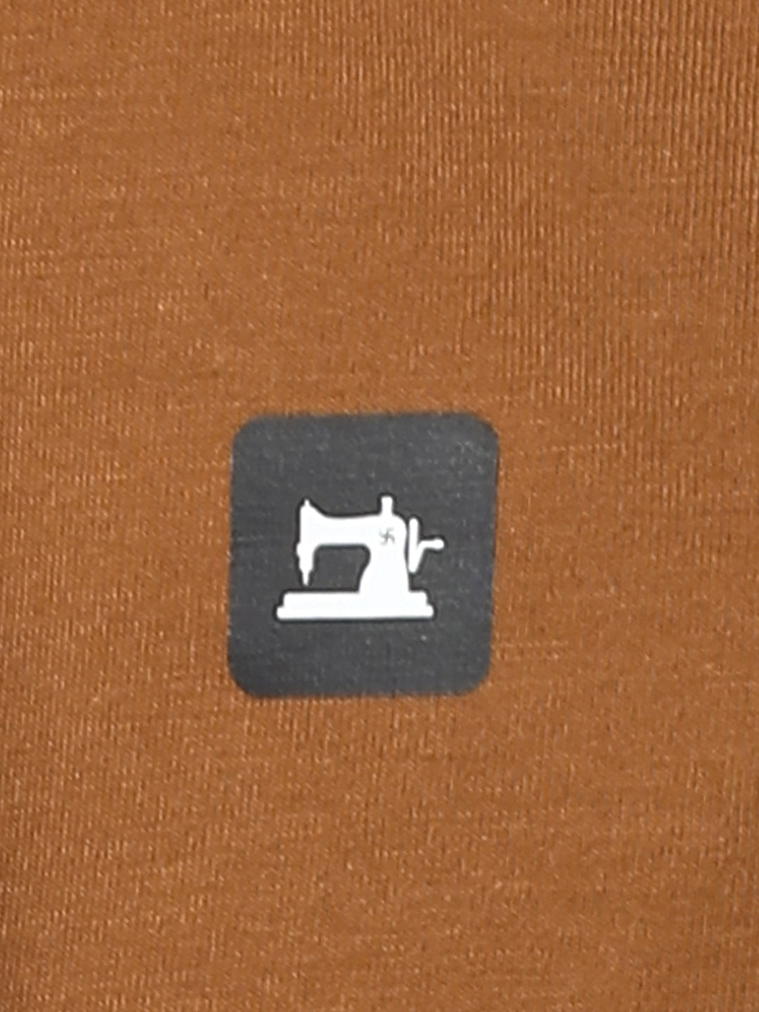 Stitch Hub Men's T-Shirt Cotton Lycra Solid Tan – Regular Fit, Stretchable, Round Neck for Casual & Outdoor Wear