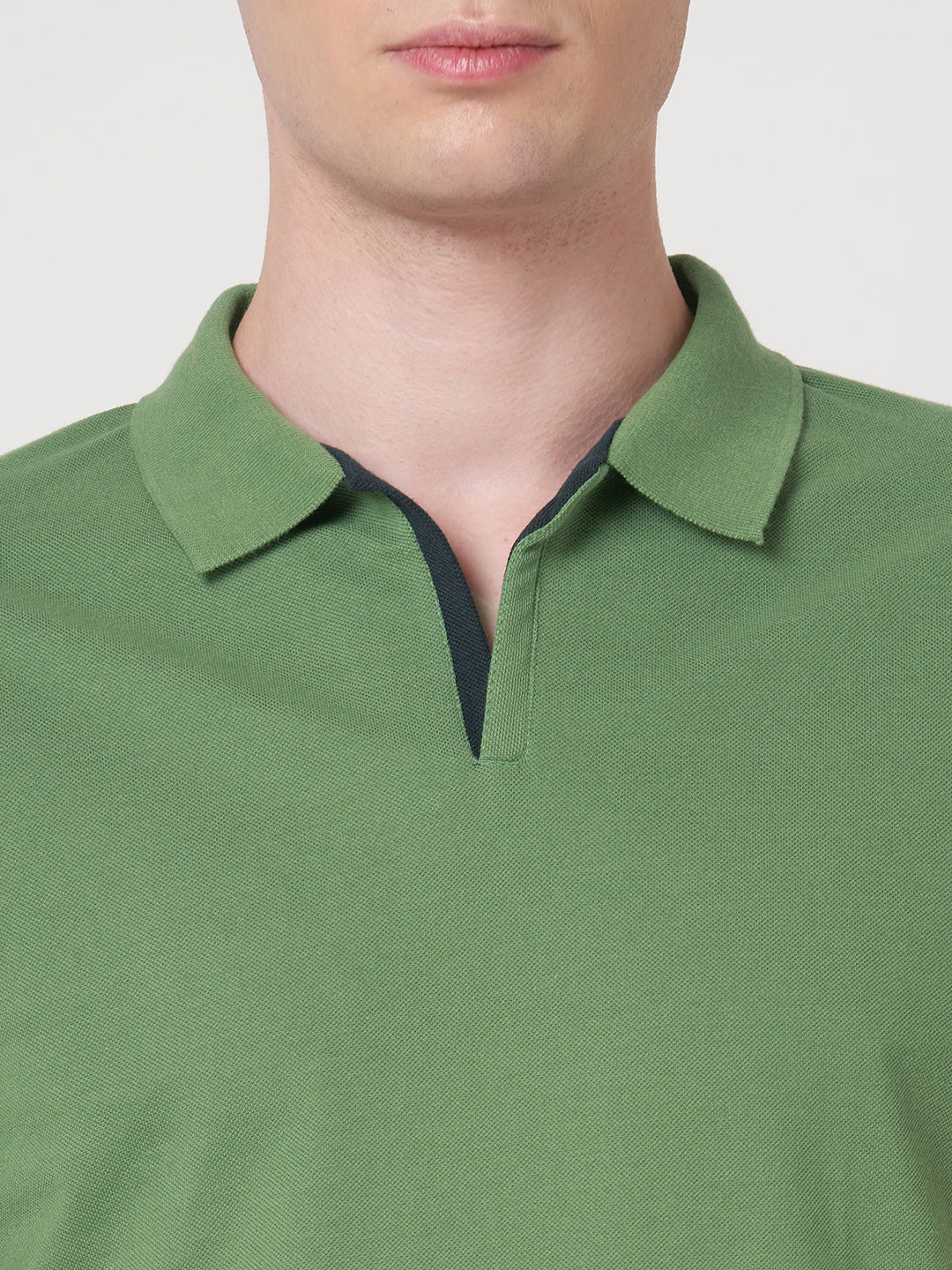 STITCH HUB Men's Polo Tshirt Grass Green Cotton Rich Blend Stylish Regular Fit, Breathable & Durable Casual Wear