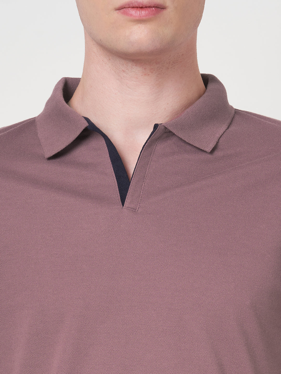 STITCH HUB Men's Polo Tshirt Mauve Cotton Rich Blend Casual & Formal Wear, Breathable, Durable, Stylish for Everyday Comfort