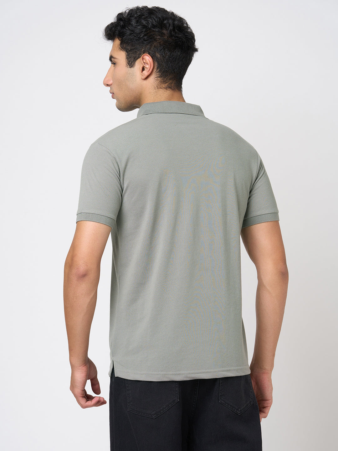 STITCH HUB Men's Matty Polo Tshirt – Cotton Rich Blend, Stylish Grey, Breathable & Durable, Perfect for Casual & Outdoor Wear