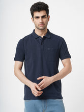 STITCH HUB Men's Matty Polo Navy Tshirt – Cotton Rich Blend, Stylish & Comfortable, Perfect for Casual & Formal Wear