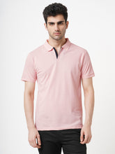STITCH HUB Johnny Polo Men's Tshirt - Baby Pink Cotton Rich Blend, Regular Fit, Stylish & Versatile for Casual & Formal Wear