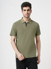 STITCH HUB Men's Polo Tshirt Olive Cotton Rich Blend, Breathable & Stylish, Perfect for Casual & Semi-Formal Occasions