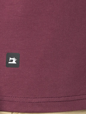 Stitch Hub Men's T-Shirt Cotton Lycra Solid Regular Fit – Stretchable, Breathable, Pink Round Neck for Casual & Formal Wear