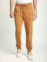 Stitch Hub Tan Loop knit Joggers for Men