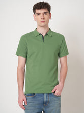 STITCH HUB Men's Polo Tshirt Grass Green Cotton Rich Blend Stylish Regular Fit, Breathable & Durable Casual Wear