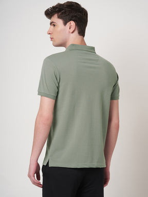 STITCH HUB Johnny Polo Men's Tshirt - Grey Cotton Rich Blend, Classic Fit, Breathable & Stylish for All-Day Comfort