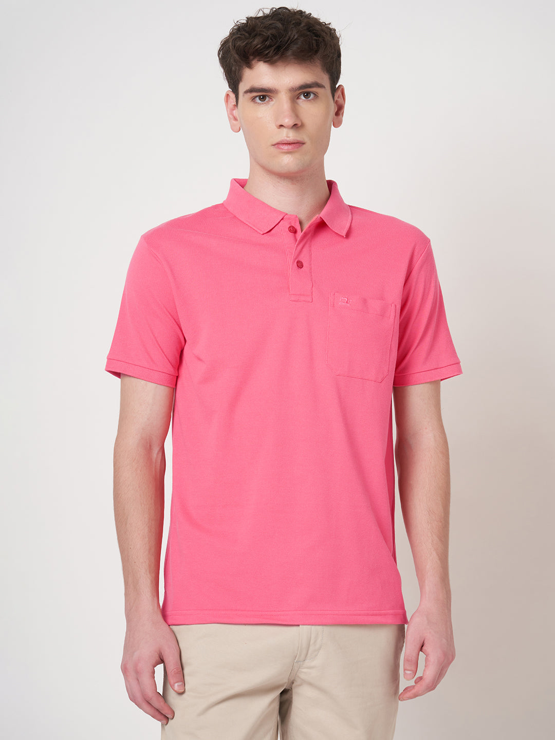 STITCH HUB Men's Matty Polo Tshirt - Rose Cotton Rich Blend, Breathable & Stylish, Perfect for Casual & Formal Wear