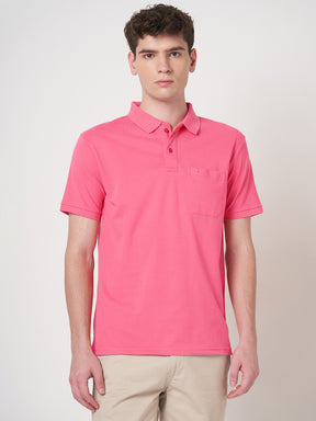 STITCH HUB Men's Matty Polo Tshirt - Rose Cotton Rich Blend, Breathable & Stylish, Perfect for Casual & Formal Wear