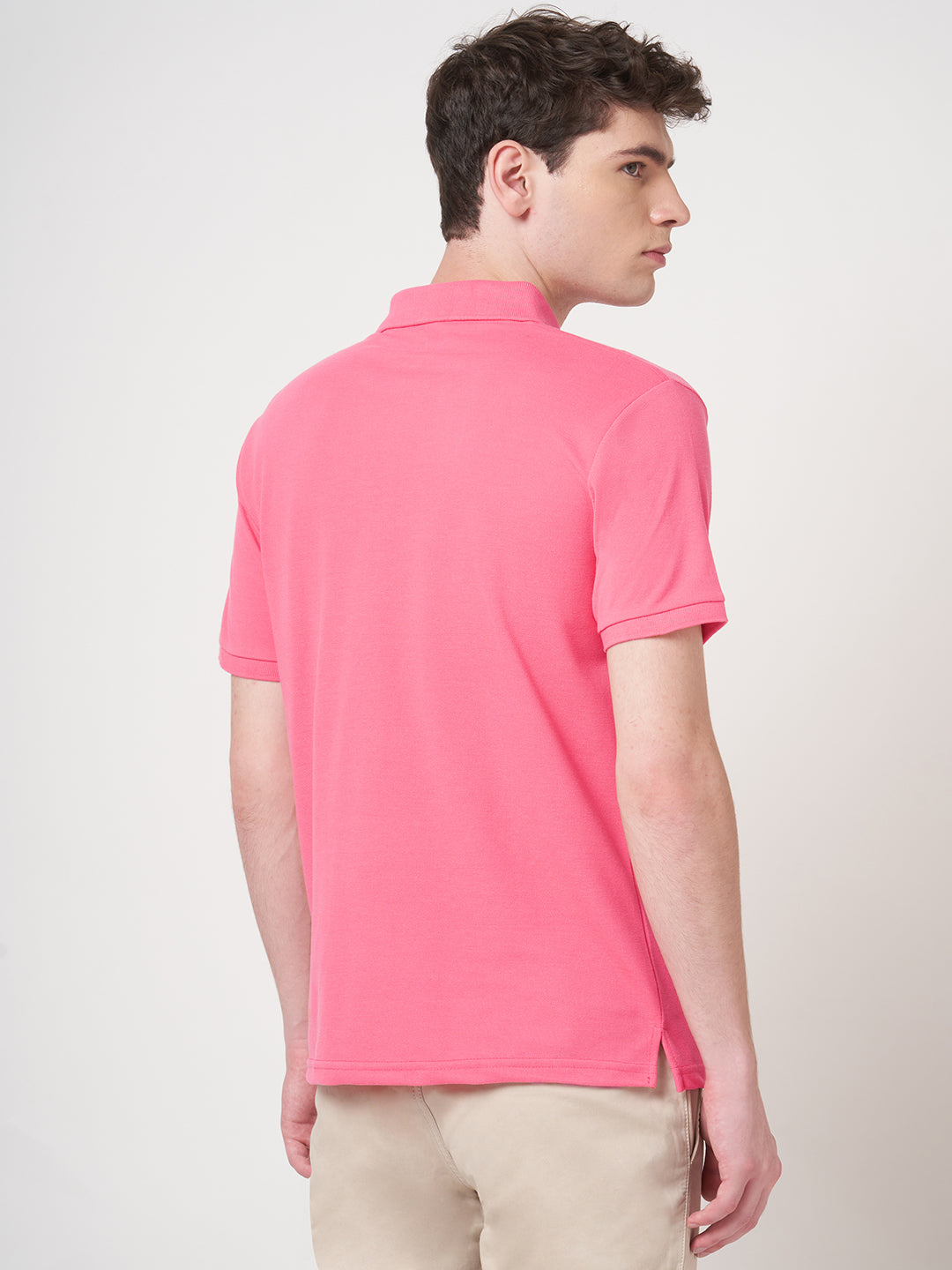 STITCH HUB Men's Matty Polo Tshirt - Rose Cotton Rich Blend, Breathable & Stylish, Perfect for Casual & Formal Wear