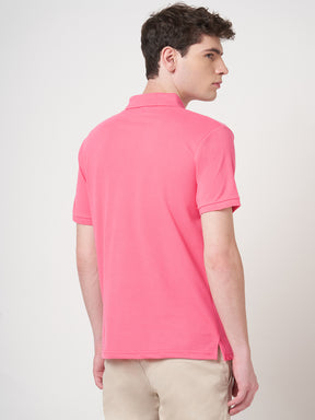 STITCH HUB Men's Matty Polo Tshirt - Rose Cotton Rich Blend, Breathable & Stylish, Perfect for Casual & Formal Wear