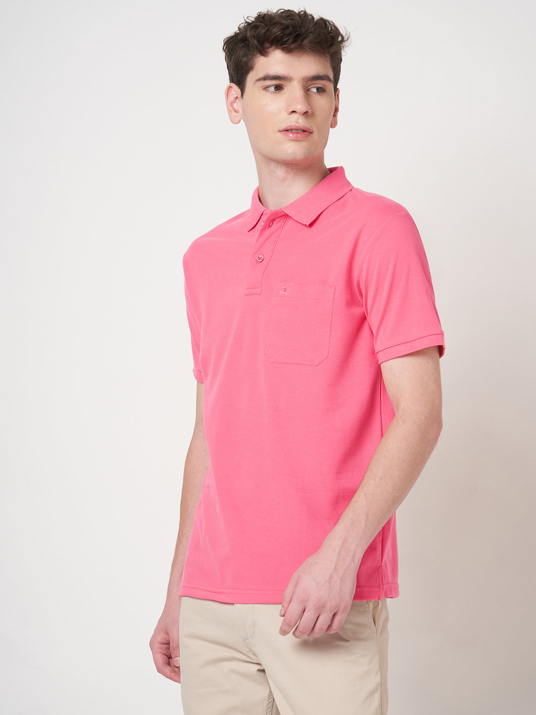 STITCH HUB Men's Matty Polo Tshirt - Rose Cotton Rich Blend, Breathable & Stylish, Perfect for Casual & Formal Wear