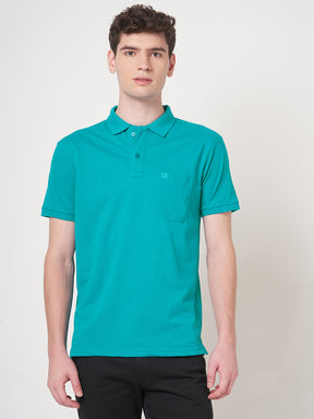 STITCH HUB Men's Matty Polo in Ocean Blue – Cotton Rich Blend, Breathable, Stylish & Durable for Casual and Outdoor Wear