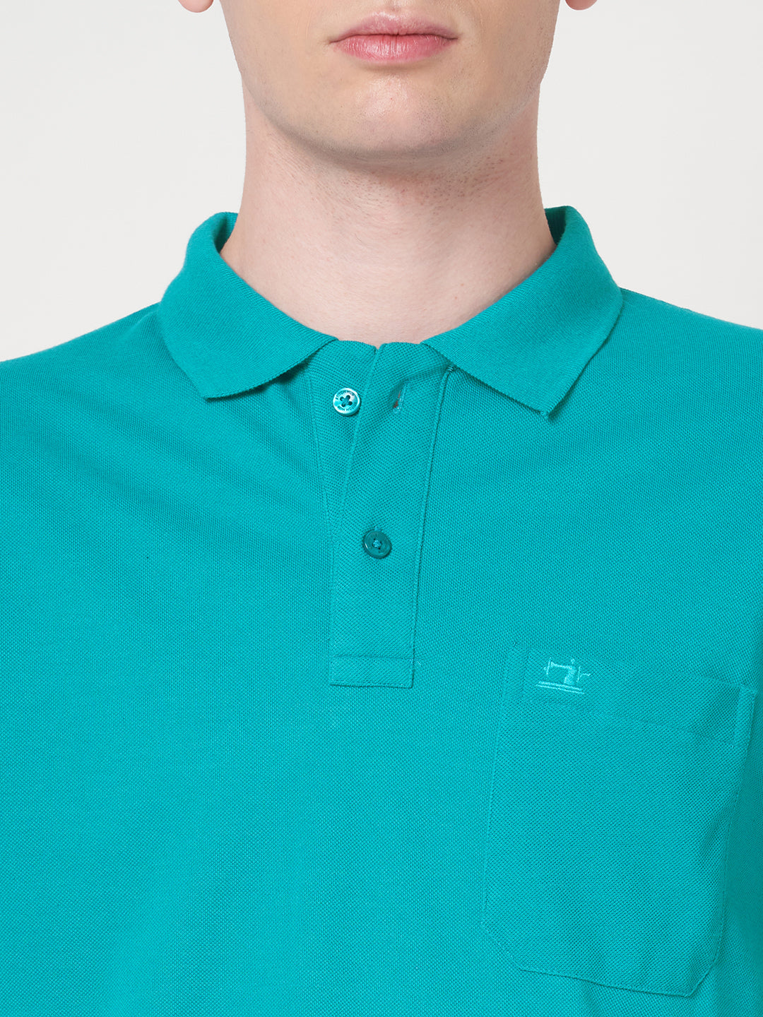 STITCH HUB Men's Matty Polo in Ocean Blue – Cotton Rich Blend, Breathable, Stylish & Durable for Casual and Outdoor Wear