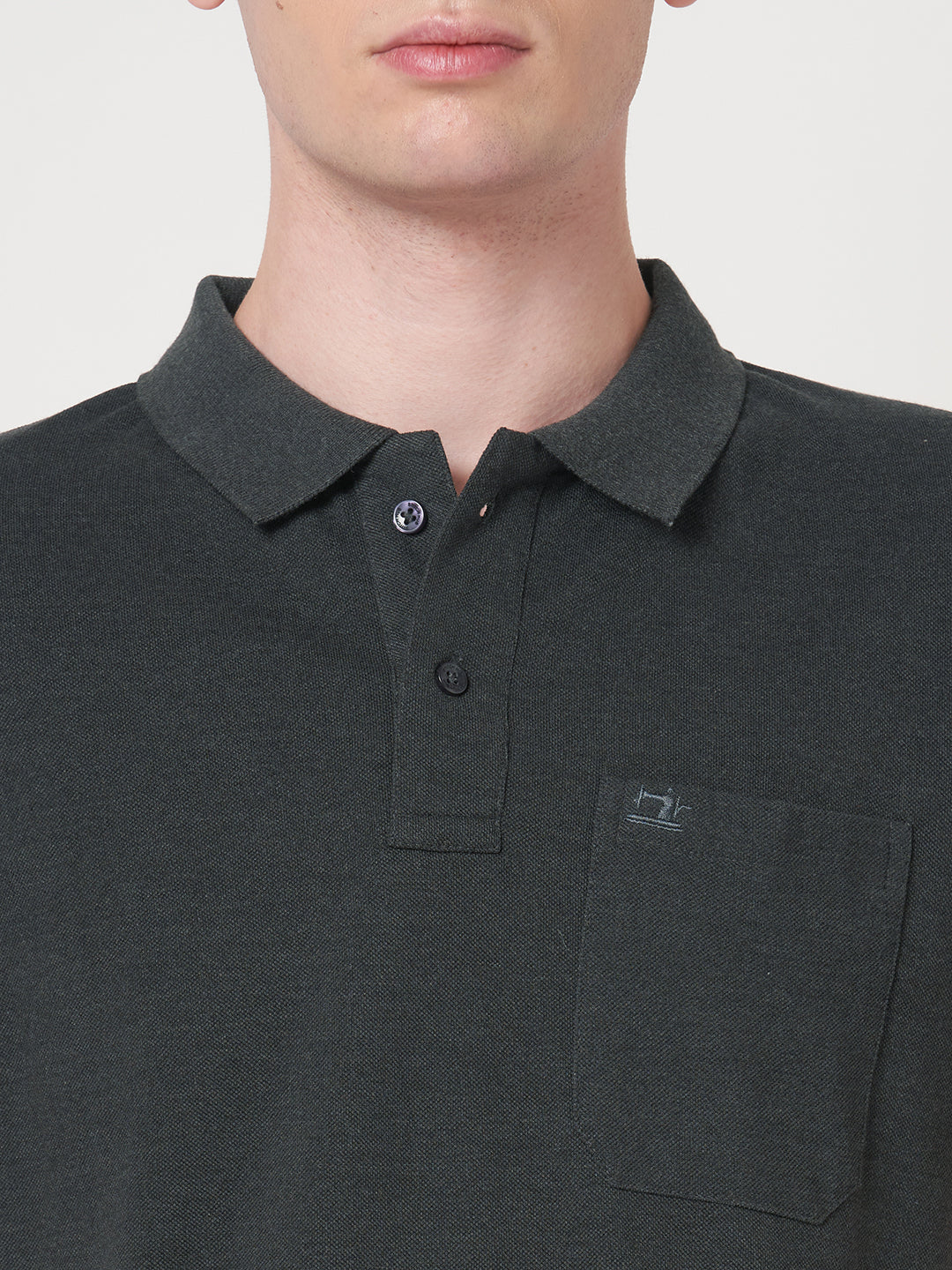 STITCH HUB Men's Matty Polo Tshirt - Dark Grey, Cotton Rich Blend, Versatile Casual Wear, Soft & Breathable, Stylish Regular Fit