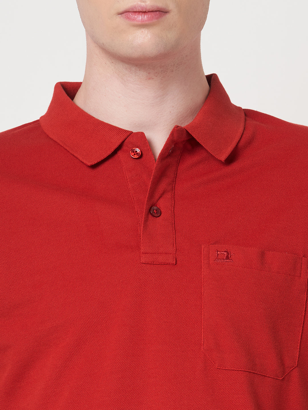 STITCH HUB Men's Dark Red Cotton Rich Polo – Regular Fit, Breathable, Stylish & Comfortable for Casual & Outdoor Wear