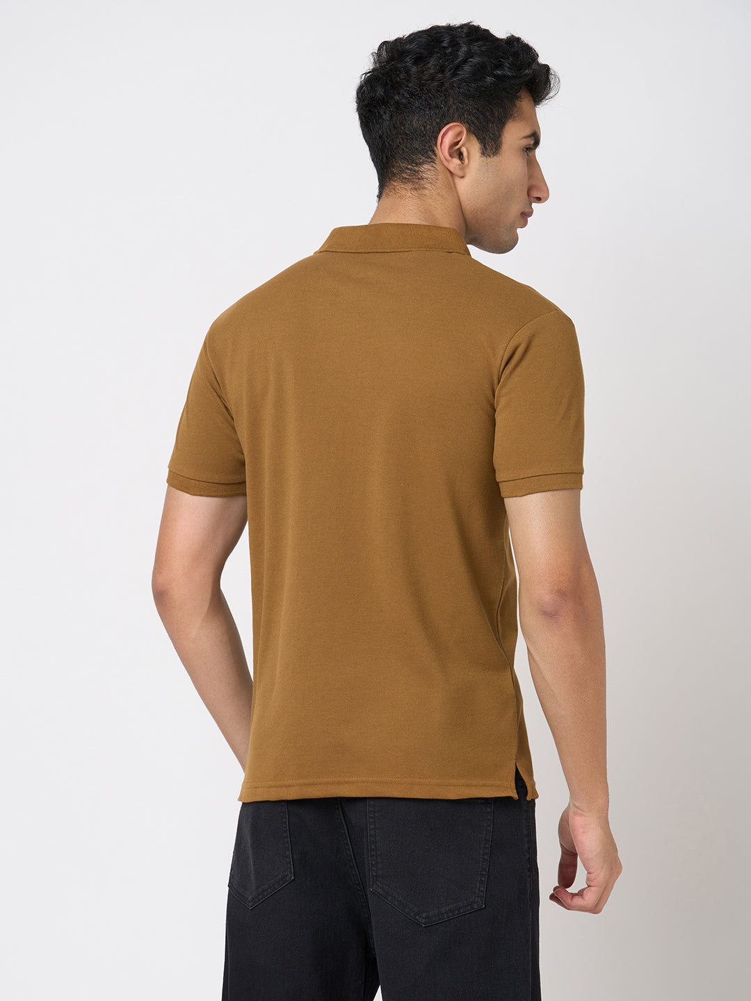 STITCH HUB Men's Copper Matty Polo - Cotton Rich Blend, Breathable, Stylish & Comfortable for Casual & Formal Wear