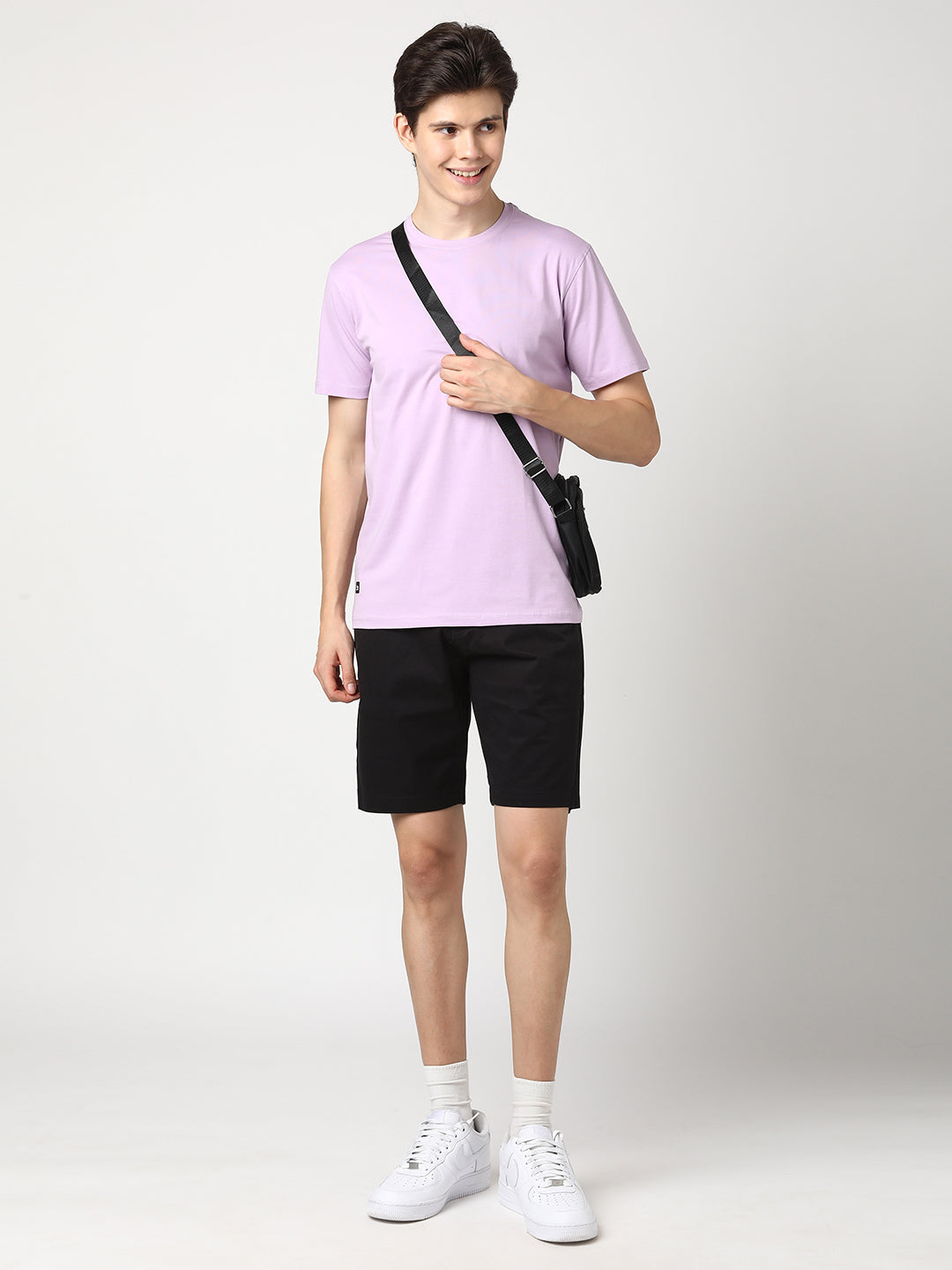 Stitch Hub Men's Black Solid Cotton Shorts - Premium Comfort & Style