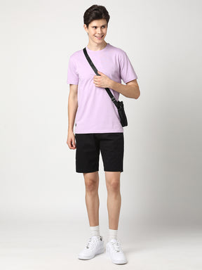 Stitch Hub Men's Black Solid Cotton Shorts - Premium Comfort & Style