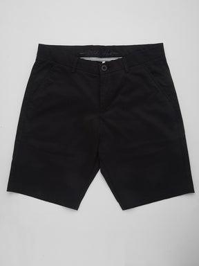Stitch Hub Men's Black Solid Cotton Shorts - Premium Comfort & Style