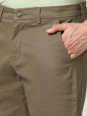 Stitch Hub Men's Coffee Solid Cotton Shorts - Comfort and Style Combined