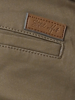 Stitch Hub Men's Coffee Solid Cotton Shorts - Comfort and Style Combined