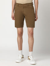 Stitch Hub Men's Brown Solid Cotton Shorts