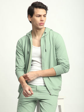Stitch Hub Pista Loop knit Zipper Hoodie - Long Sleeve, Regular Fit