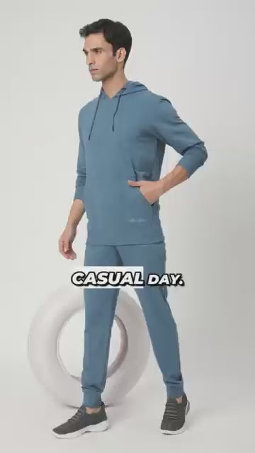 Stitch Hub Denim Loop knit Joggers for Men